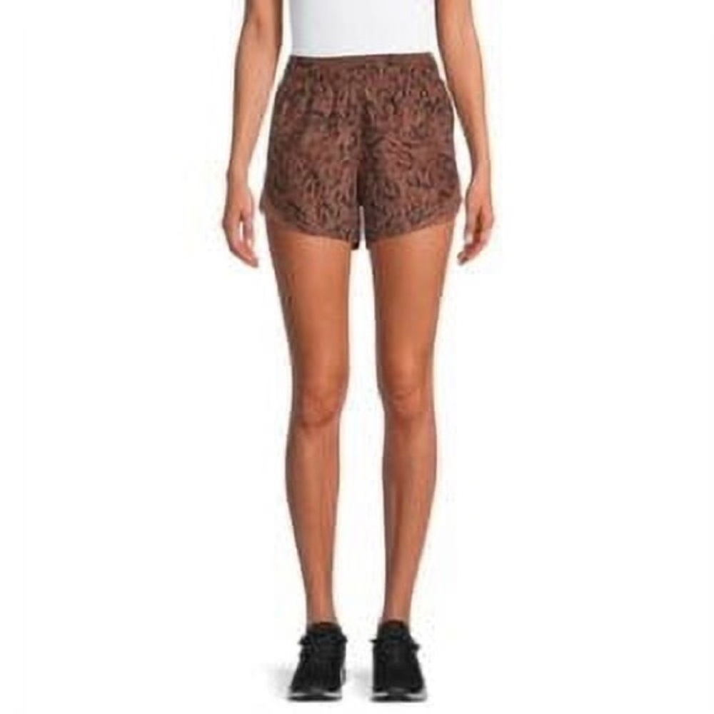 ATHLETIC WORKS Women's Core Running Short Brown With Pockets Size 3XL NEW